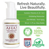 Nonie 10% Alpha Hydroxy Acid Moisturizer - Anti Wrinkle & Anti Aging Treatment - Dead Cell Exfoliater & Renewer 30% - 1.75 oz