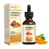 DERMAXGEN Turmeric Face Serum + Vitamin C: Organic Moisturizer for Acne Reduction, Clear Skin Tone, & Anti-Aging Benefits - Hydrate Dull & Dry Skin - Facial Serum - 2 FL OZ