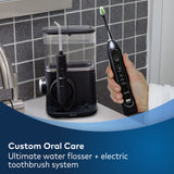 Waterpik Complete Care 9.0 Sonic Electric Toothbrush with Water Flosser, CC-01 Black, 11 Piece Set