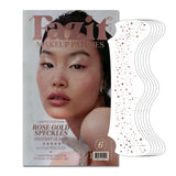 Fazit Makeup Patches - Rose Gold - Face Glitter Makeup Speckles - Glow Up Makeup Patches - Face Glitter Speckles Patches - Cute Glitter Makeup Accessories For Women - Cosmetic Glitter For Face