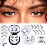 Magnetic Eyelashes Natural Look Clear Band Wispy Magnetic Lashes with Applicator Reusable Magnetic Eyelashes No Glue Needed Magnetic Lashes without Eyeliner False Eyelashes 4 Pairs 2 Pack by JIMIRE