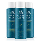 Oars + Alps Men's Moisturizing Body and Face Wash, Skin Care Infused with Vitamin E and Antioxidants, Sulfate Free, California Coast, 3 Pack