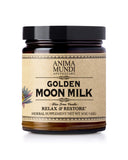 Anima Mundi Apothecary Golden Moon Milk - Plant-Based Powder with Organic Spices Turmeric, Ashwagandha, Reishi & Vanilla - Unsweetened Drink Powder For Longevity - Promote Sense of Calm (5oz / 142g)