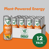 V8 +Energy Sparkling Orange Pineapple Juice Energy Drink, 11.5 fl oz Can (12 Pack)