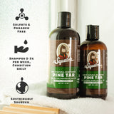 Dr. Squatch Citrus & Cypress Men's Shampoo + Conditioner Hair Bundle - Keeps Hair Looking Full, Healthy, Hydrated