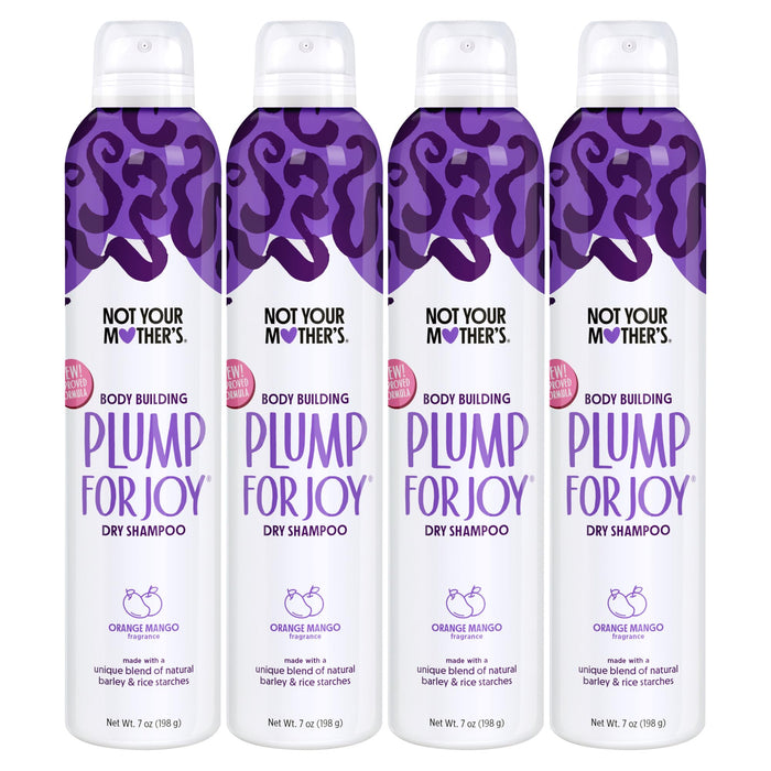 Not Your Mother's Plump for Joy Dry Shampoo - (4-Pack) 7 oz - Dry Shampoo - Instantly Absorbs Hair Oil While Enhancing Style with Fresh Volume