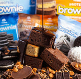 Prime Bites Protein Brownie from Alpha Prime Supplements, 16-17g Protein, 5g Collagen, Delicious Guilt-Free Snack,12 bars per box (Glazed Cinnamon Roll)