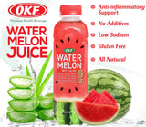 OKF Watermelon with Aloe Vera Drink, Sweet and Refreshing W/ Chewable Aloe added. Real Watermelon Juice and Real Aloe Vera Gel Added, 16.9 Fluid Ounce (Pack OF 10)