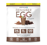 Designer Wellness, Designer Egg, Natural Egg Yolk & Egg White Protein Powder, Keto and Paleo Friendly, Low Calorie, Less Fat and Cholesterol, Dutch Chocolate, 12.4 Ounce