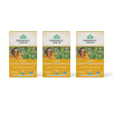 Organic India Tulsi Honey Chamomile Herbal Tea - Holy Basil, Stress Relieving & Calming, Immune Support, Adaptogen, Vegan, USDA Certified Organic, Caffeine-Free - 18 Infusion Bags, 3 Pack