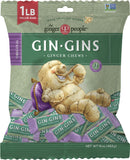 GIN GINS Original Ginger Chews – Natural Fresh Ginger Candy by The Ginger People – Individually Wrapped Healthy Candy – Original Flavor – Large 1 lb Bag (16oz) – Pack of 1