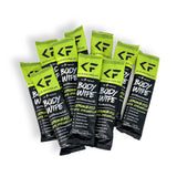 KLEAN FREAK Body Cleansing Wipes - Individual Shower Wipes | Travel, Gym, Camping Wet Wipes for Women & Men | Refreshing No Rinse | Natural Bug Deterrent & Wipe In One | Lemongrass Citronella 12 Pack