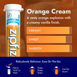 Zipfizz Daily Energy Drink Powder, Orange Cream, 20 Pack | 3-in-1 Sustained Energy, Rapid Hydration, and Essential Vitamins | Sugar-Free | Electrolyte Powder | Contains Vitamin B-12 & Antioxidants