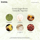 KROMA. Ceremonial Grade Matcha Powder, Gluten Free Green Tea Collagen Powder with Mushrooms, Ginger, Turmeric, L Theanine, Maca, Matcha Latte Powder with Natural Caffeine for Energy Support