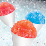 Nostalgia Premium Snow Cone Syrup Party Kit, 20 Snow Cones, 20 Spoons/Straws, Blue Raspberry, Cherry, Cotton Candy