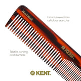 Kent 16T Double Tooth Hair Dressing Table Comb, Fine and Wide Tooth Dresser Comb For Hair, Beard and Mustache, Coarse and Fine Hair Styling Grooming Comb for Men, Women and Kids. Made in England