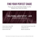 Madison Reed Radiant Hair Color Kit, Darkest Cool Sangria for 100% Gray Coverage, Ammonia-Free, 4VR Volterra Amethyst, Permanent Hair Dye, Pack of 1