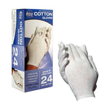 CARA Moisturizing Eczema Cotton Gloves, Extra Large, 24 Pairs