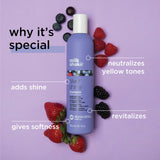 Milk_shake Silver Shine Purple Shampoo for Blonde Hair - Blonde Toner for Brassy Hair 100% SLES-Free