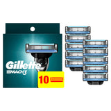 Gillette Mach3 Razor Refills for Men, 10 Razor Blade Refills