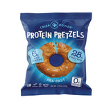 Crisp Power High Protein Pretzel Crisps - 6 Pack x 1.75 oz Crunchy & Flavorful Plant-Based Snack. No Sugar, 28g Protein Per Pack in 3 Savory Flavors, Vegan, Keto Friendly, Non-GMO, Kosher Non-Dairy (1.75 Ounce (Pack of 6), Sea Salt)