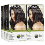 Naturtint Permanent Hair Color 3N Dark Chestnut Brown (Pack of 6), Ammonia Free, Vegan, Cruelty Free, up to 100% Gray Coverage, Long Lasting Results