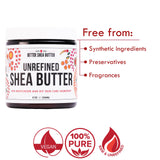 Better Shea Butter Raw Shea Butter - 100% Pure African Unrefined Shea Butter for Hair - Skin Moisturizer for Face, Body and for Soap Making Base and DIY Whipped Lotion, Oil and Lip Balm - 8 oz Jar