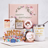 Birthday Gifts for Women,Happy Bath Set Relaxing Spa Gift Baskets Ideas Her, Sister, Female Friends, Coworker, Unique Gifts for Women Who Have Everything