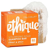 Ethique Sweet & Spicy - Volumizing Solid Shampoo Bar for Fine, Flat, Limp Hair - Vegan, Eco-Friendly, Plastic-Free, Cruelty-Free, 3.88 oz (Pack of 1)