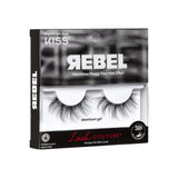 KISS Lash Couture Rebel Collection, False Eyelashes, Downtown Girl', 14 mm, Includes 1 Pair Of Lash, Contact Lens Friendly, Easy to Apply, Reusable Strip Lashes