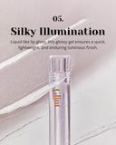 Glint Liquid Gel Highlighter (Glitter Veil, 0.1oz) - Multi-Use Face & Body Gloss for Smooth Glow, Long-Lasting Illuminator Balm for Healthy Radiance. Korean Makeup. Eyes, Cheeks, Nose, Lips.