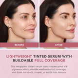 Doll 10 TCE Luminous Super Coverage Serum with Niacinamide - Full Coverage Tinted Foundation Makeup (Deep Rich)