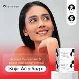 Kojie San Skin Brightening Soap - Original Kojic Acid Soap that Reduces Dark Spots, Hyperpigmentation, & Scars with Coconut & Tea Tree Oil -135g x 6 Bars