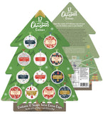 Christmas Cocoa Gift 12 Single Serve Keurig Compatible K CUPS Hot Chocolate Pods Advent Calendar For Adults or Kids Assortment- Holiday Cocoa Gift Box Set - Best Xmas Present Idea/Stocking Stuffer (Hot Chocolate)