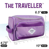 Convenience Kits International Women’s Super Premium 31 PC Travel Kit Featuring: Ensemble of Travel-Size Hair Care Products Plus Face, Body, Oral Care, Travel Essentials in Large Purple Toiletry Bag