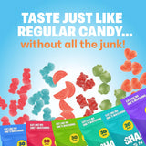 Shameless Snacks - Healthy Low Calorie Snacks, Low Carb Keto Gummies (Gluten Free Candy) - 6 Pack Super Variety Pack