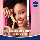 NIVEA Milk and Honey Lip Care, Moisturizing Lip Balm Stick with Shea Butter, 4 Pack of 0.17 Oz Sticks