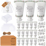 Dansib 24 Sets Thank You Hand Cream Gift for Women Hand Cream Bulk Hand Lotion Set with Organza Bags Tags Travel Size Hand Lotion Gifts for Coworkers Holiday Gift for Mother's Day Christmas(Delicate)