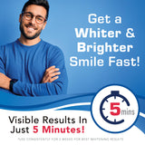 Plus White Speed Whitening Gel - Works in 5 Minutes - Professional Teeth Whitening w/Dentist Approved Ingredient (2 oz, Pack of 2)