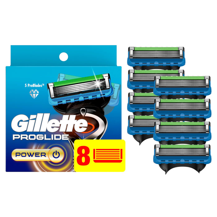 GILLETTE ProGlide Razor Refills for Men, 8 Razor Blade Refills