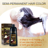 KINGMING Wine Red Hair Dye Shampoo 3 in 1 for Gray Hair, Hair Color Shampoo for Women Men Grey Hair Coverage, Herbal Ingredients Champu Con Tinte Para Canas 500ml (Burgundy)