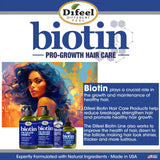 DIFEEL Pro-Growth Biotin Shampoo 33.8 oz. - Shampoo for Thinning Hair and Hair Loss, Paraben Free Shampoo with Biotin for Hair Growth