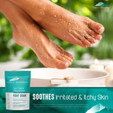 PURELY NORTHWEST-Tea Tree Oil & Peppermint Foot Soak with Epsom Salt-for Stubborn Foot Odor, Athletes Foot Burning & Itching, Damaged Discolored Nails-A Natural Callus Remover 16 Ounces