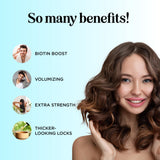 Volumizing Biotin Conditioner for Thinning Hair - Biotin and Collagen Conditioner for Dry Hair Treatment Plus Fine Hair Care - Sulfate Paraben & Silicone Free Conditioner for Damaged Dry Hair