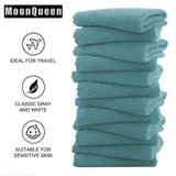 Microfiber Facial Cloths Fast Drying Washcloth 12 pack - Premium Soft Makeup Remover Cloths - Teal