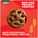 SNYDER'S OF HANOVER Pretzels, Sourdough Hard Pretzels, 13.5oz Box (Pack of 12)