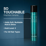 SexyHair Healthy So Touchable Weightless Hairspray, 9 Oz | Light Hold and Shine | All Hair Types