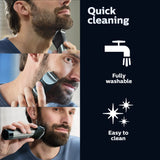 Philips Norelco Series 9000, Ultimate Precision Beard and Hair Trimmer with Beard Sense Technology for an Even Trim, BT9810/40