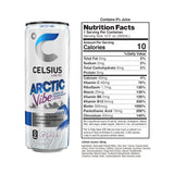 CELSIUS Arctic Vibe Sparkling Frozen Berry, Functional Essential Energy Drink, 12 Fl Oz (Pack of 12)