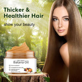 Batana Oil for Hair Growth, 100% Raw Batana Oil Prevent Hair Loss, Dr. Sebi Organic Hair Oil Repair Splitting, Drying and Injuring Hair, Natural Hair Oil for Thicker Fuller Healthier Hair-4.2 OZ